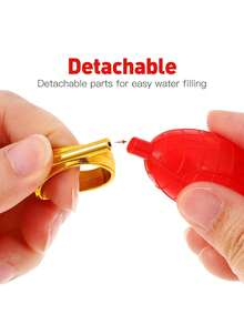 1个喷水圈玩具，喷水派对折扣恶作剧道具玩具，恶作剧喷水圈套装，吵闹塑料户外派对袋，生日礼物，圣诞礼物，新年礼物，派对礼物 - 彩色 - 查看 9