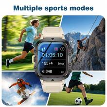 1.81" Large Screen Unisex Smart Watch, Phone Calling, Message Reminder, Sports Tracking, Camera Control, Music Playback, Weather Info, Multiple Sports Modes, Excellent Cost Performance, Worth Owning - Multicolor - View 2