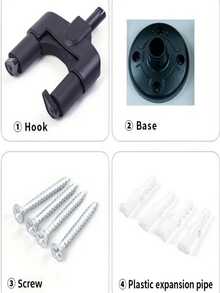 1/2pcs Adjustable V-Shaped Guitar Wall Mount Hanger, Suitable For Acoustic Electric Guitar Bass And Other Instruments - Multicolor - View 5