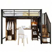 Kids Bed Frames, Headboards & Footboards - Black + Metal + 90cm*200cm - View 7