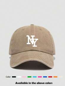 1pc Unisex Retro Distressed Printed Baseball Cap, Suitable For Daily Outings, Hiking, Vacation, Fishing, Sun Protection,Summer,Beach,Hat - Multicolor - View 17
