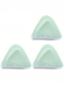 1 pieza Maquinilla de afeitar de ceja con crema de tipo macaron, recortadora de cejas triangular portátil, color conveniente y lindo, adecuada para viajar - Multicolor - Ver 8