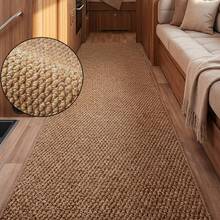 1 pieza Alfombra larga con estampado de piña | Alfombra suave y decorativa para patio, alfombra de exterior, porche, pasillo, felpudo lavable | Alfombra larga de piña de exterior para patio, porche, entrada - Marrón - Ver 13