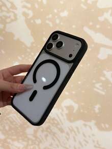 奢华磁吸充电保护壳，兼容三星 17/16/15/14/13/12/11 Pro/Plus/Max/Air/XS Max/XR/X/Xs/7/8 Plus/7/8，超薄透明亚克力材质。适用于三星 S26 Ultra、S25 Ultra、S24 Ultra、S23 Ultra、S22 Ultra 等手机壳。 - 黑色 - 查看 3