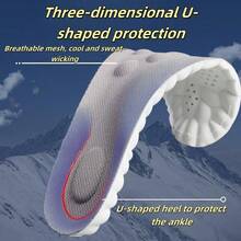 Insoles For Women Man,Cloud Insoles For Men Women,4D Cloud Soles For Men Soft Memory Foam Cushioning Insoles - Trim To Fit Steppers Insoles - Light Grey - View 5