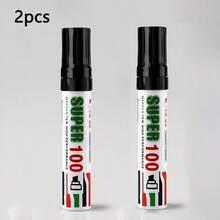 1/2/3pcs Extra Large Quick-Drying Waterproof Permanent Marker Pens, 12mm Broad Tip Oil-Based Ink, Multi-Purpose Marker Suitable For Home, Office, Legal Documents Privacy And Security Writing - Multicolor - View 10