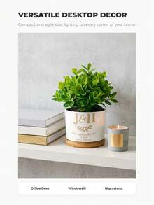 Customized Text Ceramic Flower Pot, Personalized Bridesmaid Gift, Succulent Planter With Bamboo Tray, Engraved Flower Pot, Wedding Party Favor, Bridal Shower Proposal Gift Box, Newlywed Memorabilia, Cute Small Plant Pot, Suitable For Office Desk, Workplace Or Home Decor - Multicolor - View 8