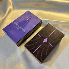 蜂蜜薰衣草主题经典塔罗牌套装，78张完整卡片，适合初学者占卜，也可作为棋盘游戏使用。 - 彩色 - 查看 3