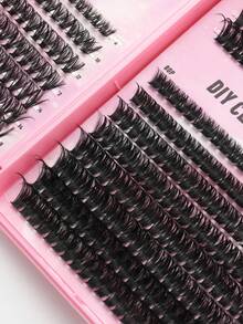 640pcs Fluffy, Voluminous & Lengthening False Eyelashes, 0.07mm D Curl, Mixed Length Faux Mink Individual Lashes, Natural & Soft, Suitable For Any Makeup. Eyelash Clusters, Individual Lashes, False Eyelashes - D - View 6