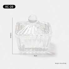 Cốc vệ sinh cọ vẽ móng hình dáng bất đối xứng độc đáo - Dụng cụ tạo hình bột và dung dịch acrylic trong suốt, phù hợp cho những người yêu thích làm đẹp và nghệ thuật vẽ móng - Dễ dàng vệ sinh - Trong sáng - Xem 15