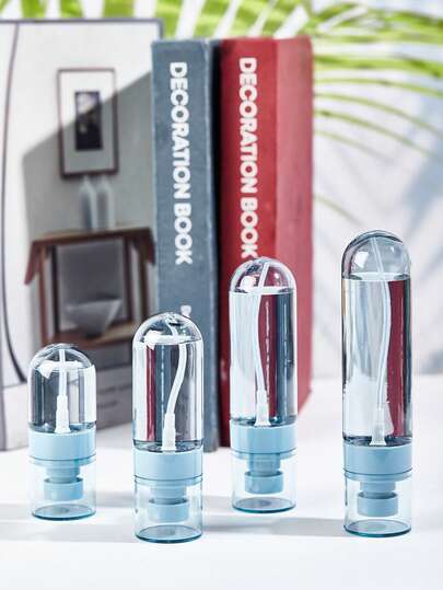 2pcs Mini Fragrance Mist Spray Bottles - Ultra Fine 360° Mist Hair Spray Bottles With Perfume Sprayer Pump, Refillable Transparent Bottles, Portable & Compact