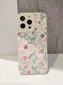 1 pieza de funda protectora para teléfono a prueba de golpes con estampado floral compatible con iPhone 16/11/16pro/16plus/16promax/16e/15Promax/13/14/12/XS/XR/7G/8P, Galaxy 11/12Pro/12/12X/13Pro/14Pro/15Pro/, Redmi 10/9/Note9/12c/Note11pro/Note8Pro, teléfonos móviles, bolsos, accesorios para móviles, fundas para teléfonos, decoración de interiores, accesorios, fundas transparentes para teléfonos, verano, correas para teléfonos, fundas para teléfonos de hombre, fundas negras para teléfonos, fundas rosas para teléfonos, funda para móvil para hombre, funda para móvil para mujer, protección para teléfonos móviles, accesorios de playa, regalos de fresa, fundas protectoras para teléfon - Estilo (1 pieza) - Ver 3