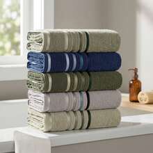 Lumina Karsten Bath Towel, Combed Cotton, 100% Cotton, Soft Touch, Thick, Excellent Absorption - 綠桉樹 40239 - 查看 2