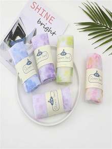 1条/2条装桑拿毛巾，浴巾，可用于背部擦洗和去除污渍，非洲尼龙去角质浴球 - 多色 - 查看 5