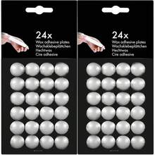 Wax Candle Fixing Glue Dots, Invisible Wax Adhesive Pads, Candle Holder Base Stabilizer Glue Stickers, Universal Accessories For Tall Candles, Home & Wedding Use - 24pcs - Wax Point 1 Box - View 6