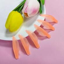 Libeauty まつ毛リフト シリコンパッド 再利用可能な まつ毛パーマ ロッド サイズ5ペア 下まつげパッド1ペア まつげカール用パッド ラッシュリフティングシールド まつげの持ち上げに最適 - オレンジ - チェックする 5