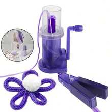 Máy đan cầm tay 1 chiếc - Kiểu dáng đẹp và hệ thống vận hành trực quan, máy đan cuộn len tại nhà, máy đan cuộn len thủ công trang trí, kẹp đan cuộn len tự làm tại nhà, dụng cụ đan vòng tay thủ công đơn giản, thích hợp để đan áo len, làm đồ dệt kim, chất liệu nhựa bền, dành cho người đam mê thủ công, phụ kiện thủ công dành cho người lớn. - Nhiều màu - Xem 13