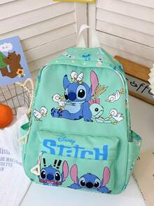 Stitch Unicorn Rainbow Backpack - Cute Pink & Purple Everyday Backpack, Suitable For School And Travel - Adorable Lilo & Stitch Character Backpack, Large Capacity With Side Pockets - Unique Gift For Fans And Students - Multicolor - View 9