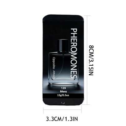 Luxury Date Gift Light Luxury Romantic Pheromones Men Perfume High Concentration Eau De Cologne Portable Bottle Design With Rich Fragrance Rose Wood Chamomile Cedarwood Patchouli Sandalwood Vetiverand Musk