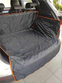 1 pièce Housse de siège de voiture imperméable pour chien pour la banquette arrière, hamac de voiture anti-rayures et antidérapant pour animaux de compagnie avec protecteurs latéraux, protecteur de siège de voiture robuste et durable pour chiens, facile à installer et à nettoyer, convient à la plupart des voitures, camions et SUV, idéal pour les voyages avec animaux de compagnie, les excursions routières, le camping, les sorties d'été avec des animaux de compagnie, cadeau pour les propriétaires de chiens, accessoire automobile essentiel pour animaux de compagnie, noir avec bordure orange - Multicolore - Voir 13