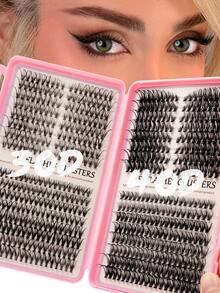 Rikuaild 544/603/608/790 cặp mi giả D Curl mềm mại, 80D+100D+120D+150D, dễ sử dụng cho người mới bắt đầu, dày dặn, mi giả tự làm dạng phân đoạn, nhẹ và có thể tái sử dụng, số lượng lớn, tạo hiệu ứng trang điểm mắt 3D, thích hợp sử dụng tại nhà, khi đi du lịch, đi làm hàng ngày, dự tiệc tối, trang điểm cô dâu, mi chùm, mi riêng lẻ, nối mi. - D - Xem 13