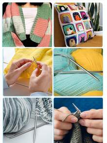 [3 Pcs / 9 Pcs] 2.0mm-6.0mm Multi-Size Stainless Steel Circular Knitting Needles Set, 80cm/31.5 Inch Fixed Circular Knitting Needles With Smooth Tips And Anti-Twist Steel Cable, Rust-Resistant Metal Knitting Needles Suitable For DIY Sweater, Scarf, Blanket, Hat, Socks Handcraft Knitting And Crocheting Projects - Stainless Steel Circular Knitting Needles - View 7