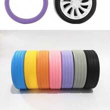 Un nuevo conjunto de cubiertas de ruedas de maleta simples, portátiles y resistentes al desgaste, adecuadas para la mayoría de los estilos de ruedas de maleta, fáciles de quitar e instalar, imprescindibles para viajes y vuelta al colegio. - conejo - Ver 9