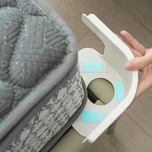 4件組床單固定夾，耐用PP塑料角夾附可調式束帶，適用所有床墊尺寸，緊固設計防止床單起皺與堆疊，白色，床上用品配件，防皺，時尚灰色 - 多色 - 查看 2