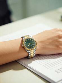 Guess Đồng hồ nữ mặt xanh lá cây 36mm - GW0735L2 - màu xanh lá - Xem 4