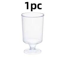 Stemmed Wine Glasses, Transparent Mousse Cups, Dessert Cups, Pudding Cups, Reusable, Dessert Cups, Fruit Cups, Snack Cups, Suitable For Wedding Birthday Picnic Dessert Shop Decoration Display Stand Baking Supplies - Clear - View 11