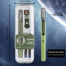 1 chiếc bút bi chủ đề không gian hấp dẫn với nắp từ tính và mực khô nhanh, thích hợp để viết và ký tên, làm quà tặng. - nhiều màu - Xem 3