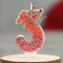 1pc Red Princess Crown Shaped Birthday Candle - Red Princess Crown CQ - View 14