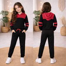 "Fun And Comfortable Girls' Sweatshirt" (4 To 14 Years Old) - Rosa Fucsia - Ver 2