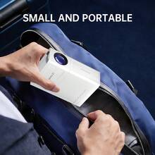 Mini Projector, Portable Video Projector, Home Theater Projector, Supports 4K High Definition, USB Connection, Equipped With Remote Control, Native Resolution Is 1920*1080P, Suitable For Offices, Outdoor Camping And Other Occasions. Movie Projector. - Xem 5