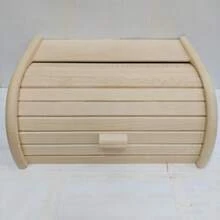 1pc Bamboo Bread Box, Available In Two Sizes And Multiple Colors, Modern Bread Box, Portable Extra-Large Storage Container, Household Wooden Food Storage Box. - Multicolor - View 21