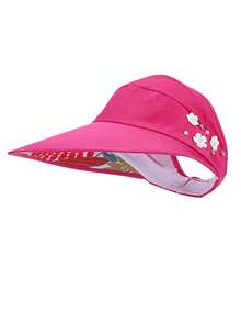 女士宽檐可折叠防紫外线夏季沙滩遮阳帽，度假 - A - 查看 15