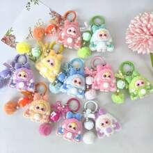 1 món đồ trang trí bánh hình hoạt hình phủ nhung, móc khóa 3D dễ thương, phụ kiện trang trí hoạt hình cho túi xách, đồ chơi livestream. - Nhiều màu - Xem 2