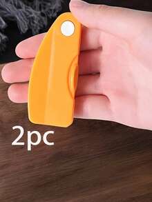 1个便捷橙子削皮器，塑料橙子削皮器，简易柠檬削皮器，创意切刀，带折叠手柄的橙子削皮工具，水果削皮器，蔬菜削皮工具，厨房用具 - 黃色 - 查看 8
