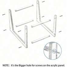 Clear Vinyl Record Stand Holder For Desktop Album Storage, Acrylic Vinyl Record Shlef Display 25 LPs - White - View 4