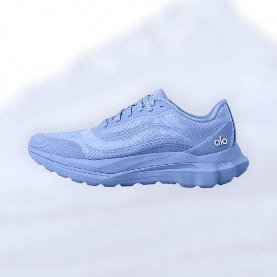 Alo Yoga Alo Runner - Authentic Premium Performance Sneakers | Viral 2026 Unisex Breathable Mesh Running Shoes | Dual-Density Cushioning Luxury Trainers | Iconic Minimalist Aesthetic Fitness Footwear | High-End Athleisure Streetwear - Crystal Clear Blue - 查看 1