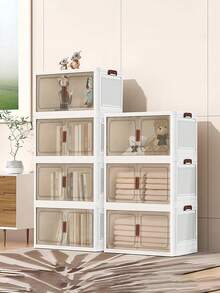 1/2/3/4/5Layer- Foldable Storage Bin - Large Capacity, Stackable Organizer for Clothes, Toys, Books & More - Easy Setup, No Assembly Required - For Home Organization - Suitable for Bedroom & Living Room - Great Gift for Housewarming - Transparente - Ver 5