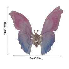 Decoración de coche con forma de mariposa, ornamento de coche elegante y elegante, accesorio pequeño y creativo, disponible en varios colores - Mariposa de ventilación - Ver 3