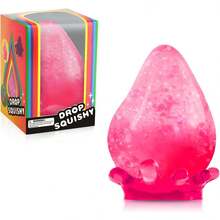 2 Packs Dream Squishy Drop Stress Balls For Adults Fidget Toys Adults, Fidgets Silicone Sensory Toys For Kids Autism, ADHD, Sensory Stress Relief Toys Birthday Day Gifts (Blue Pink) - 粉色 - 查看 1