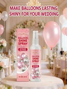 Balloon Glitter Spray - Illuminates, Creates Party Atmosphere, Decorates, Easy To Apply, Glossy, Latex, Balloon Spray, Home Goods, Birthday Events, Parties, Farewell Ceremonies, Balloon Accessories, Balloon Combinations, Holiday Supplies, Suitable For All Uses - Pink - View 4
