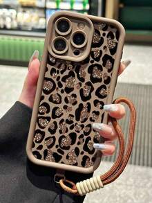 1个新款高竹吊绳保护壳，加固防摔外壳，创意图案，独特手机壳，加厚防摔保护套，兼容苹果17 Pro Max/Air、16、11/12/13/14 Plus、XR、7/8 Plus、15 Pro Max - 棕色 - 查看 1