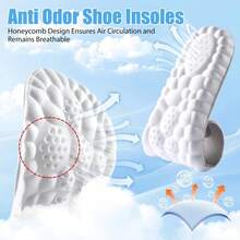Insoles For Women Man,Cloud Insoles For Men Women,4D Cloud Soles For Men Soft Memory Foam Cushioning Insoles - Trim To Fit Steppers Insoles - Light Grey - View 6