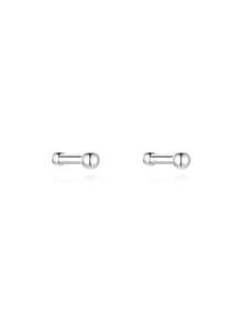 1 Đôi khuyên mũi bạc 925 cổ điển hình quả cầu (6mm/8mm), khuyên mũi bạc nguyên chất không gây dị ứng, phù hợp cho cả nam và nữ, dùng hàng ngày, hẹn hò, du lịch, đám cưới, tiệc tùng, quà tặng ngày lễ. - Bạc - Xem 6