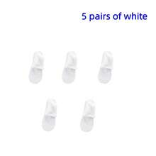 1/5 Pairs Women's Mesh Breathable Lace Spring Summer Short Socks - Black - View 11