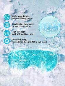 Reusable Cooling Gel Eye Mask - Hot/Cold Therapy For Relaxation, PVC Ice Pack Suitable For All Skin Types, Great For Travel, Sleep Mask - Multicolor - View 3