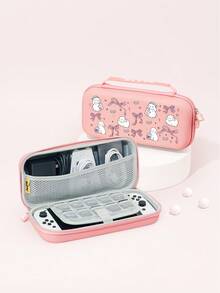 (2025) Accesorios, Funda/Cubierta protectora con diseño de lazo y conejo, lindo y fresco, compatible con Switch 2/Switch NS/Switch OLED/Lite, compatible con accesorios de consola Switch 2/Switch, juego completo que incluye bolsa de almacenamiento, estuche para tarjetas de juego, cubierta protectora Switch, mejor regalo compatible con jugadores de Switch - Multicolor - Ver 17